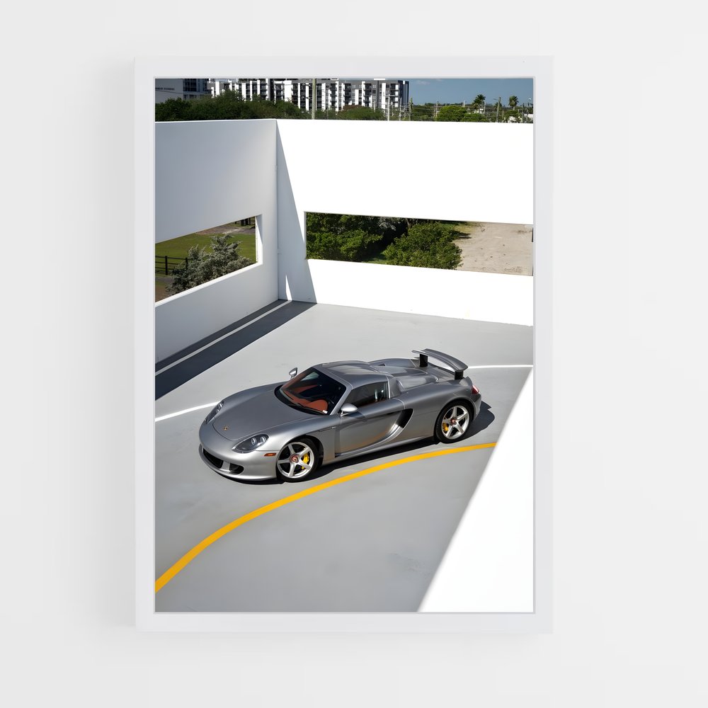 Poster Carrera Élégance – affiche Porsche (vue 3)